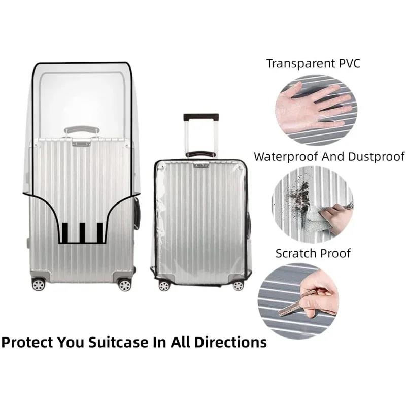 Nova capa de bagagem de 20-30  - Luggage Protective Cover Transparent avaliação e preço