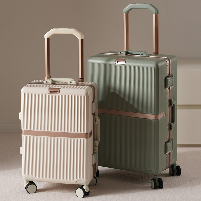Nova Mala de Viagem 2026 com E - Aluminum Frame Carry On Luggage avaliação e preço