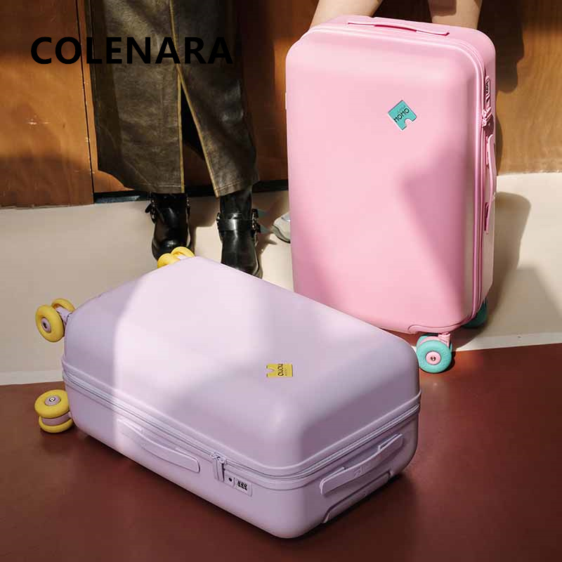 Mala de viagem COLENARA ABS+PC - Spinner Wheel Rolling Suitcase 20 Inch avaliação e preço