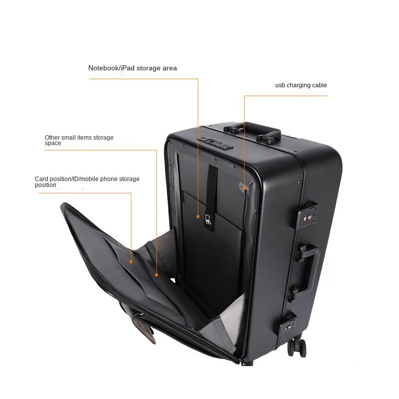 Mala de negócios, bolsa para c - Aluminum Frame Carry On Luggage avaliação e preço